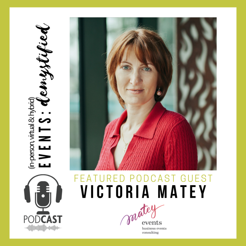 111: Employing neuroscience and psychology knowledge and tools to improve our events ft Victoria Matey